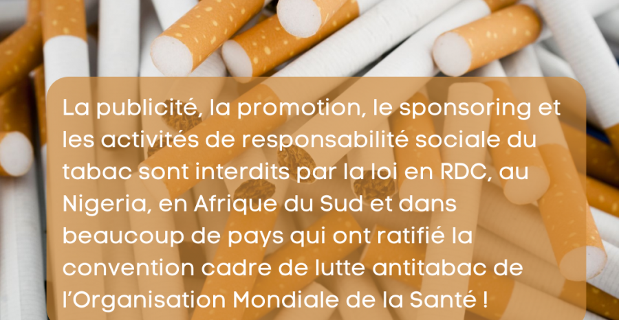 Le saviez-vous? La publicité du tabac est interdite