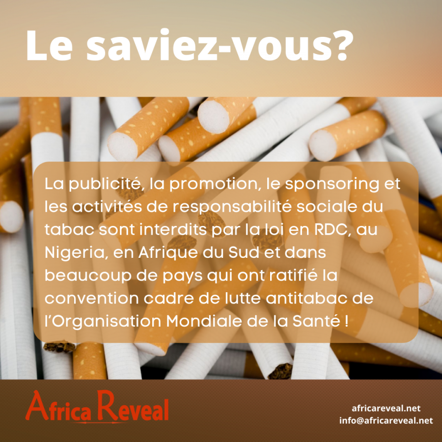 Le saviez-vous? La publicité du tabac est interdite