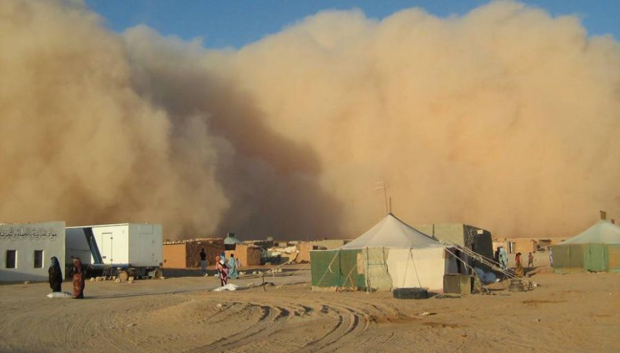 Une tempête de poussière dans le Sahara. Crédit image: Western Sahara Project (CC BY-NC-ND 2.0)